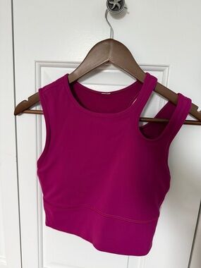 Lululemon Magenta Athletic Crop Tank